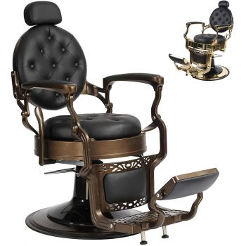 Hydraulic Recline Heavy Duty Metal Rotatable Salon Chair